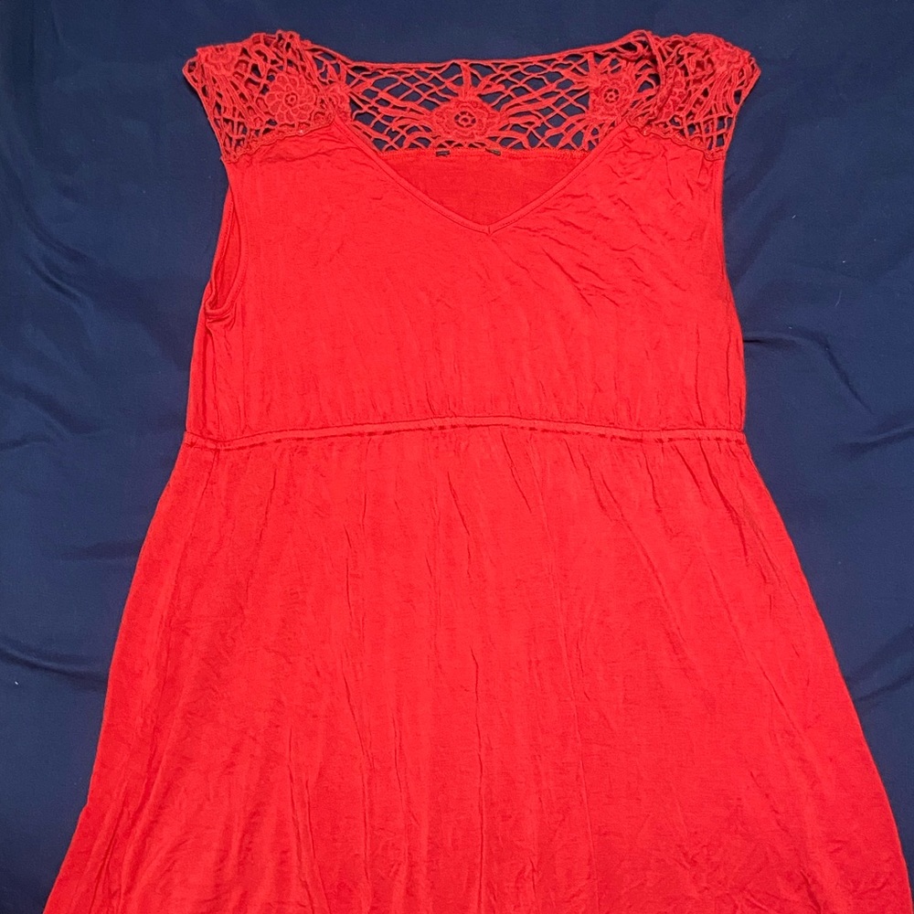 Casual, red dress